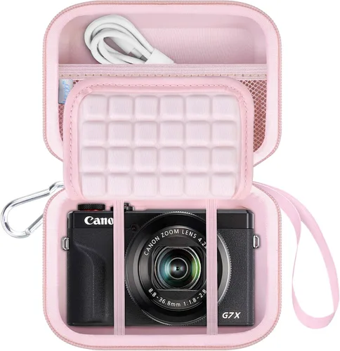 Miniatura 11 de Lacdo Funda para cámara Canon PowerShot G7 X Mark III/PowerShot G7 X Mark II 4K Vlogging Cámara de Vlogging, bolsa de transporte para cámara
