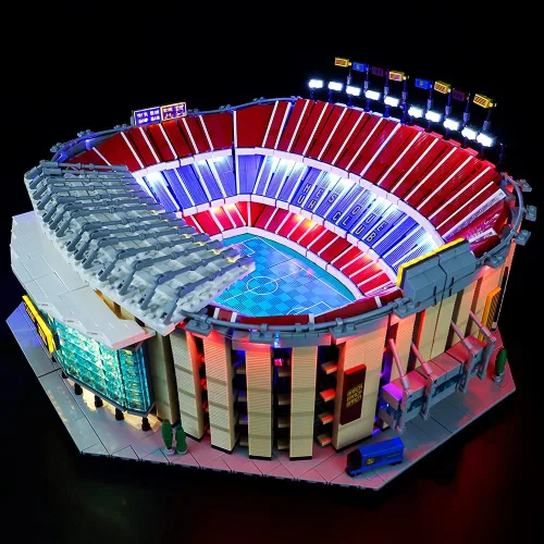 Miniatura 4 de Kit de luces LED RC compatible con Lego 10284, kit de iluminación de edificio para (FC Barcelona). (Solo kit de luz Led) (RC con sonido)