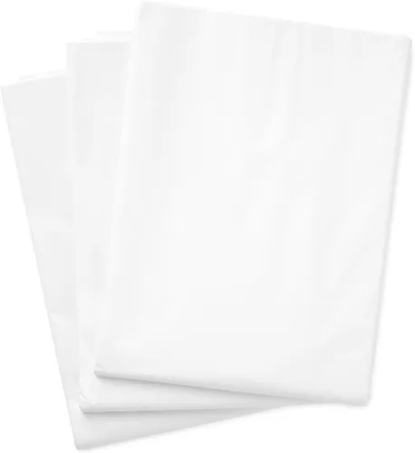Hallmark - Papel de seda blanco a granel (100 hojas) para cumpleaños, Navidad, graduaciones, papel de regalo, manualidades, flores de papel para
