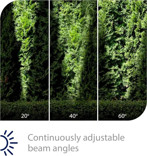 Miniatura 6 de Iluminación de paisaje WAC, luz enterrada de 3 pulgadas LED de 12 V con ángulo de haz ajustable y control de brillo integral 3000 K en bronce