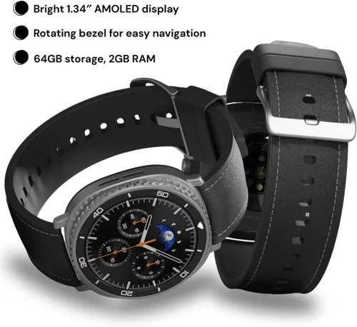 Miniatura 6 de Samsung Galaxy Watch 8 Classic (2025) 46mm Reloj inteligente Bluetooth – Negro Bisel giratorio, seguimiento de sueño y fitness, puntaje