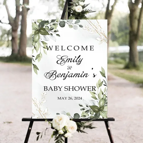Miniatura 17 de Personalized Baby Shower Welcome Sign, Baby Shower Decoration Customised Baby Shower Party Sign Decor, Baby Shower Sign, Yard Sign Oudoor Party #10