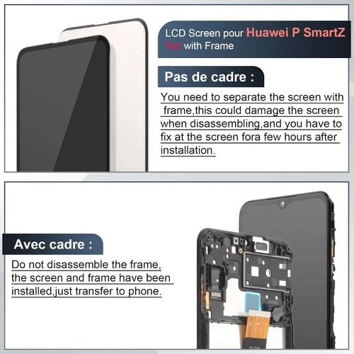 Miniatura 4 de Pantalla para Huawei Y9 Prime 2019 Reemplazo de pantalla para Huawei P Smart Z Display Reemplazo para Huawei Enjoy 10 Plus COG versión LCD táctil