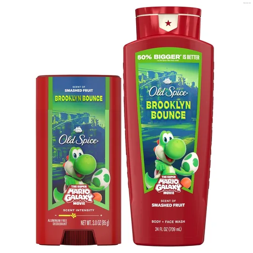 Miniatura 15 de Old Spice Desodorante sin aluminio para hombres, Old Spice x The Super Mario Galaxy Movie, frescura duradera 24/7, protección duradera contra
