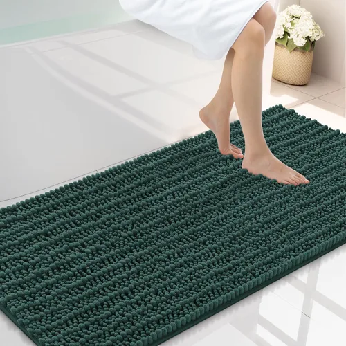 Miniatura 359 de Smiry Alfombras de Baño 24x16 pulgadas, Alfombras de Baño de Chenilla Extra Suaves y Absorbentes, Respaldo de Goma Antideslizante, Lavable a Máquina