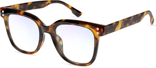 Gafas de luz azul para niños, niñas, niños, adolescentes, antirreflejos, con bloqueo de luz azul, gafas de juegos para pantalla de computadora C1-té