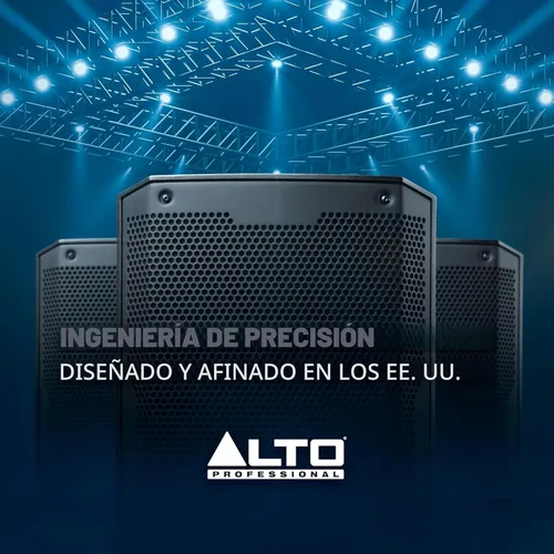 Miniatura 8 de ALTO TS412 - Altavoz PA de 2500 W de 12" con mezclador de 3 canales, transmisión Bluetooth, vinculación inalámbrica de altavoces, aplicación DSP
