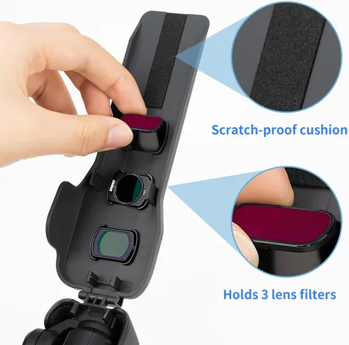 Miniatura 5 de Pocket 3 Funda protectora rígida para DJI Osmo Pocket 3 Accesorios con 3 ranuras de almacenamiento CPL/ND filtro