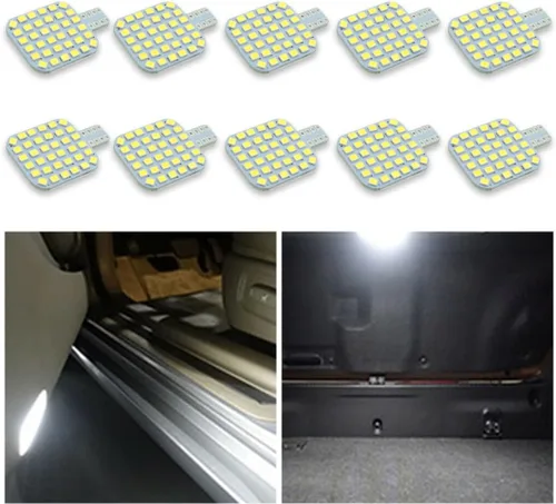 AUCELI Bombillas LED T10 921 922 912 194 para caravana, 10 piezas de repuesto de luz LED interior súper brillante, 36-SMD 2835 bombillas blancas,