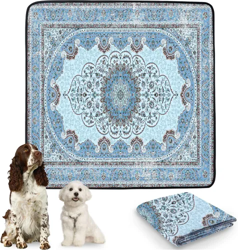 Miniatura 14 de PatiencET Almohadillas lavables para orina para perros y gatos, 72 x 72 pulgadas, súper absorbentes, a prueba de fugas, reutilizables, 1 almohadilla