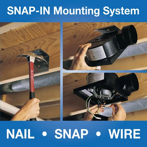 Miniatura 4 de Air King BFQ50 ENERGY STAR® Qualified - Ventilador Extractor SNAP-IN Calificado, 50 CFM