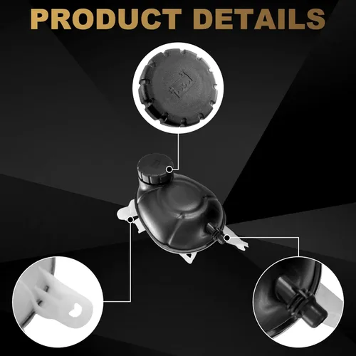 Miniatura 3 de Partsflow Depósito de refrigerante del motor para Mercedes-benz C300 2015-2019 para Mercedes-benz C350e 2016-2018 para Mercedes-Benz C400 2017-2019
