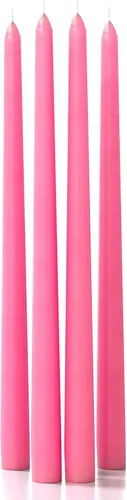 Miniatura 16 de CANDWAX Paquete de 4 velas cónicas blancas, sin goteo, de combustión lenta, sin perfume, de 12 pulgadas, ideales para mesa de comedor, candelabros