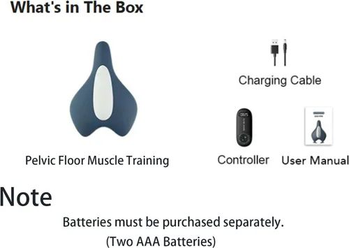 Miniatura 5 de Entrenador pélvico para hombres, entrenamiento muscular del suelo pélvico ISmart, 3 modos, 5 ajustes con vibración, compresión de calor y funciones