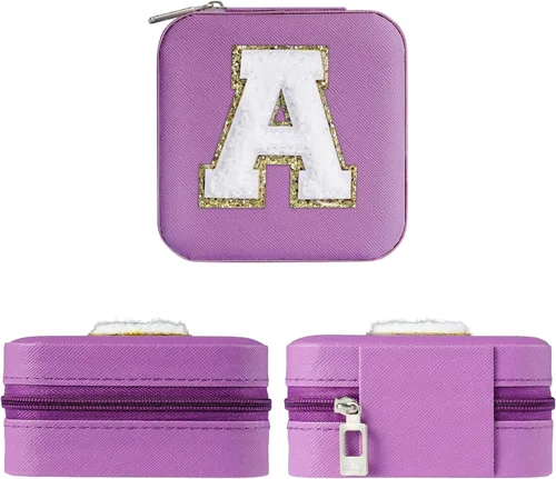 Miniatura 3 de Yqljew Regalos para el día de la madre, joyero de viaje para mujer, pequeño estuche de viaje para joyería, mini joyero, regalos de cumpleaños