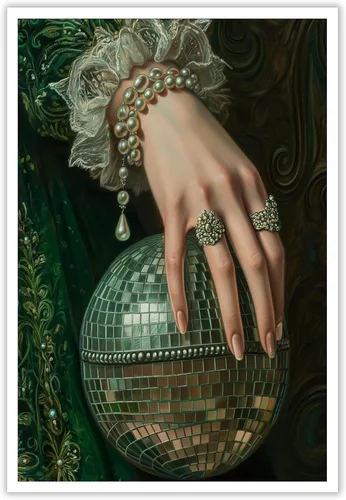 Miniatura 10 de Pintura retro de chica con estilo vintage en lienzo con estampado de rosas, póster estético antiguo, chica victoriana de estilo moody, arte de pared