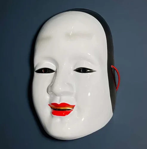 Miniatura 2 de Gmasking Máscara japonesa de PVC Prajna NOH Cosplay máscara adulto disfraz de fiesta de Halloween
