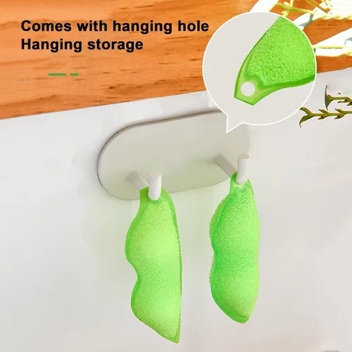 Miniatura 8 de Fhavent Esponja de limpieza de botellas, esponja de limpieza de botellas en forma de frijoles, esponja de limpieza de botellas reutilizable, esponja