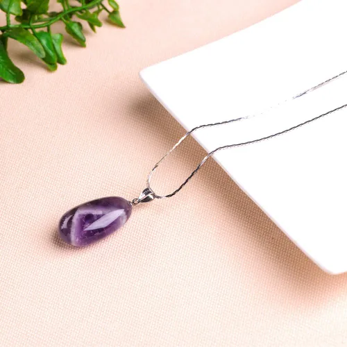 Miniatura 6 de iSTONE - Collar de plata de ley 925 con dije de lapislázuli para mujer, piedra preciosa natal con cadena de plata de 18 pulgadas