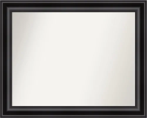 Miniatura 384 de Amanti Art Espejo personalizado, espejo de baño negro puente, espejo de pared o espejo de tocador de baño sobre el fregadero (26 x 26 pulgadas)