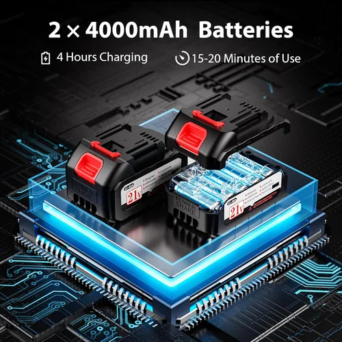 Miniatura 9 de Pulverizador de pintura, pulverizador de pintura inalámbrico de 650 W con batería, 6 boquillas de latón y 3 patrones de pulverización