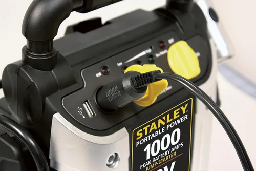Miniatura 7 de Stanley J309 Portable Power Station Jump Starter 600 Peak Amp Battery Booster, 3.1A USB Ports, Battery Clamps