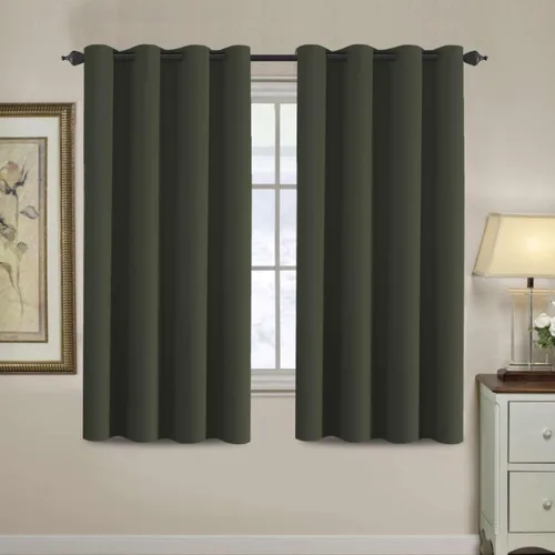 Miniatura 117 de H.VERSAILTEX - Cortinas blackout con aislamiento térmico y ojales en la parte superior, para patios, puertas correderas y división de habitaciones