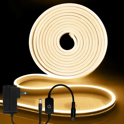 Miniatura 30 de iNextStation RGB Smart IC - Tira de luces LED de neón de 5 V, USB, 16.4 pies 5M, tira de luces de neón flexible, multicolor, IP67, impermeable