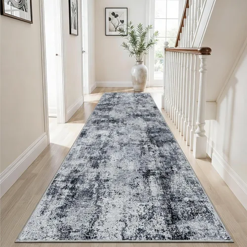 Miniatura 7 de Alfombra de pasillo lavable de 3 x 12: alfombra antideslizante fácil de limpiar - Alfombras suaves para sala de estar, dormitorio, cocina, alfombra