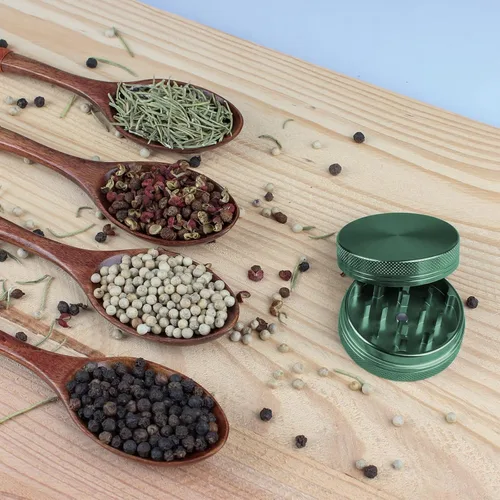 Miniatura 5 de Spice Grinder Crasher - Molinillo de especias de tamaño portátil de 2 pulgadas con tapa magnética, color verde