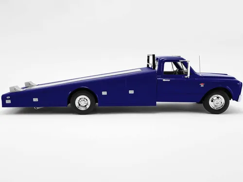 Miniatura 2 de 1967 Chevy C30 Rampa Camión Azul Edición Limitada a 312 Piezas en Todo el Mundo 1/18 Modelo de Coche Fundido a Presión por Acme A1801709