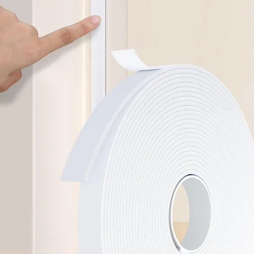 Miniatura 8 de Burlete Sello para Puerta Blanco, 1 Pulgada de Ancho X 1/4 Pulgada de Grosor, Sello de Ventana de Aire Acondicionado, Cinta de Espuma Autoadhesiva