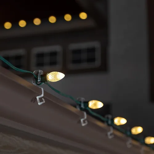 Miniatura 4 de Repuesto de focos de luz navideñas Holiday Lighting Outlet de ledes C7, grado comercial, 3 diodos (ledes) en cada foco, se adapta a los conectores