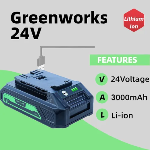 Miniatura 2 de DTK 2 paquetes de repuesto de 3.0Ah para batería de 24 V 29842 29852 BAG709 BAG710 para compatible con herramientas 20352 22232 2508302 2 2 2