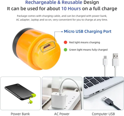 Miniatura 3 de ulip Luz de agarre para manillar señales de giro para bicicleta intermitentes para E-Scooters Lámpara indicadora recargable USB Luces de advertencia