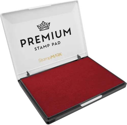 Miniatura 23 de StampMark Almohadilla de sello prémium tamaño mediano 3 x 4 pulgadas – para sellos de goma tradicionales – Almohadilla de fieltro color rosa