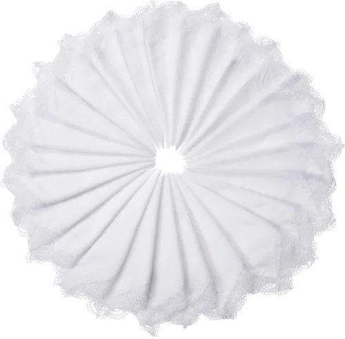 Miniatura 2 de Pañuelo de 24 piezas para mujer con encaje blanco puro con borde de encaje para mujer (estilo A), Estilo a