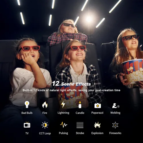 Miniatura 4 de Luz de vídeo LED GVM con montaje Bowens, luz continua bicolor de 300W con control DMX/APP, iluminación para fotografía en grabación de video, luces