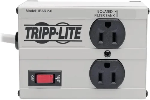 Miniatura 6 de Tripp lite Isobar Barra protectora con salida de 8 contactos contra sobretensiones, con cable de 25 pies, enchufe de ángulo recto para diagnóstico