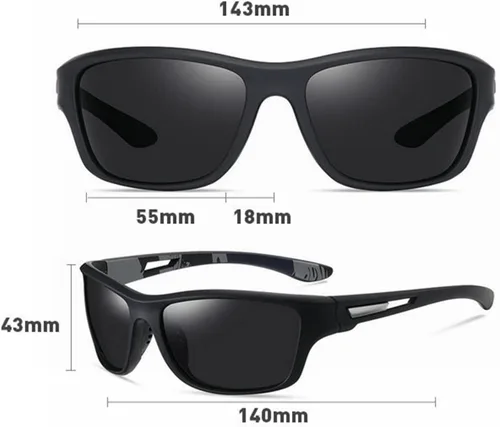 Miniatura 3 de helena Gafas de sol polarizadas de lectura con lente completa envolvente para hombres y mujeres, correr, pesca, deportes, lectores 0 ~+3.00