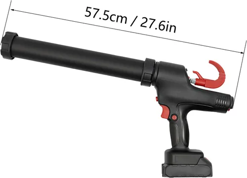 Miniatura 6 de Pistola de calafateo inalámbrica, pistola eléctrica de calafateo de 21 V y pistola adhesiva para cartuchos de 10 a 20 onzas con 2