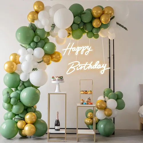 Miniatura 4 de Letrero de feliz cumpleaños, letreros de neón de tamaño grande de 23 x 8 pulgadas y 16.5 x 8 pulgadas, 2 piezas de letreros LED iluminados