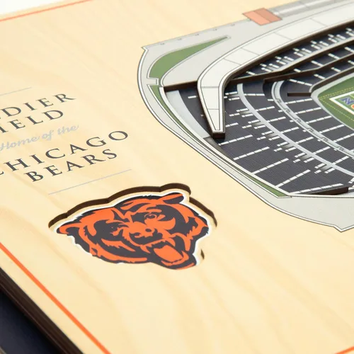 Miniatura 4 de YouTheFan Arte de pared de 5 capas con vista del estadio de la NFL
