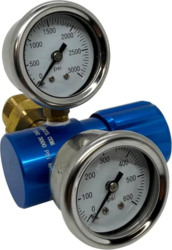 Miniatura 9 de Regulador de nitrógeno de aluminio compacto de alto rendimiento 0-400PSI