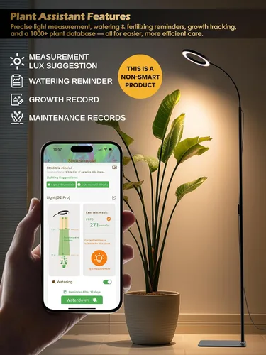 Miniatura 7 de GLOWRIUM Luces de Crecimiento para Plantas de Interior, Luz LED de Cultivo de Espectro Completo, Atenuación Sin Escalones, 3 Modos de Iluminación