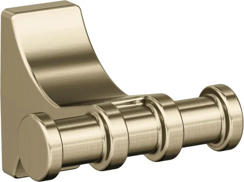 Miniatura 44 de Amerock BH36050PN Gancho doble para bata de baño de níquel pulido 2-15/16 pulgadas (2.953 in) de longitud Davenport Gancho para toallas