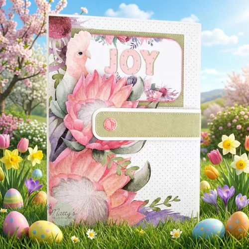 Miniatura 9 de Matty's Crafting Joy Floral Grace - Bloc de papel de cartulina de doble cara de 12 x 12 pulgadas, 24 unidades, diseño floral