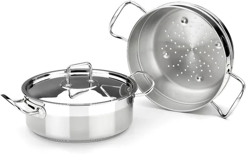 Miniatura 2 de Bra Profesional - Set de vapor con tapa, 7.9 in, acero inoxidable 18/10