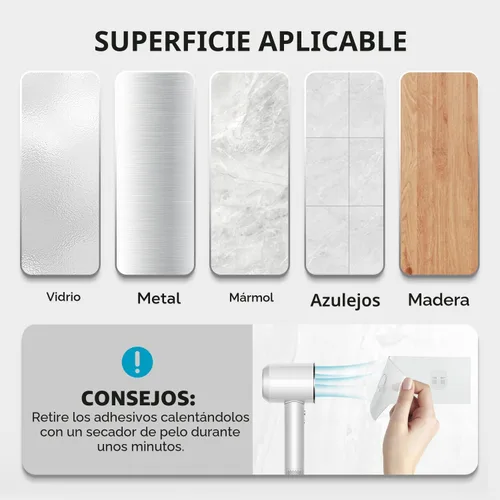 Miniatura 9 de Nieifi Jabonera de barra para pared de ducha con 4 ganchos, jabonera adhesiva de acero inoxidable para baño, color plateado A-Silver