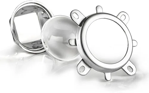 Chanzon Lente LED de vidrio óptico (1.732 pulgadas, 1.732 pulgadas) + carcasa colimadora reflector de 1.976 pulgadas + soporte fijo con soporte para